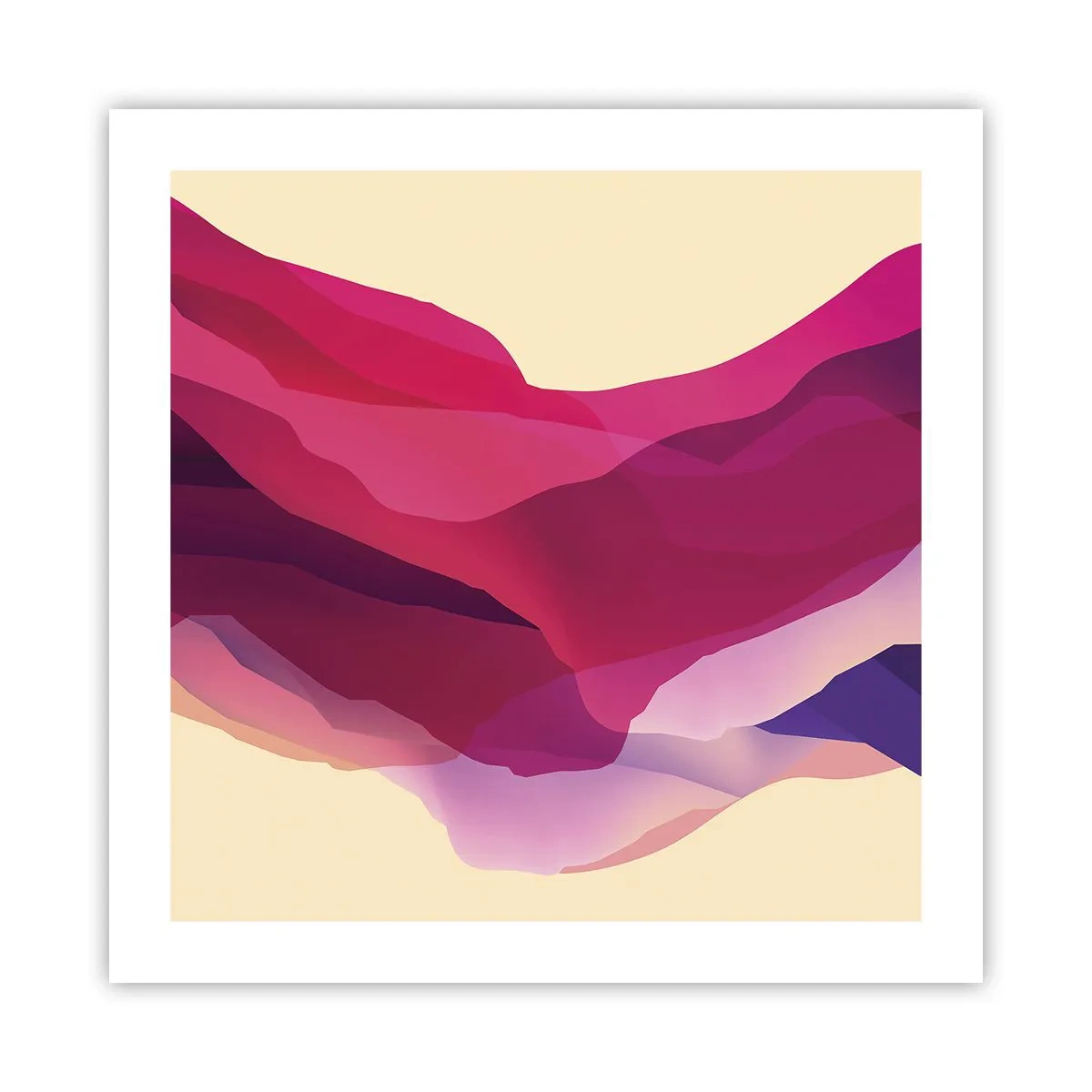 Poster - Valuri de violet - 50x50 cm