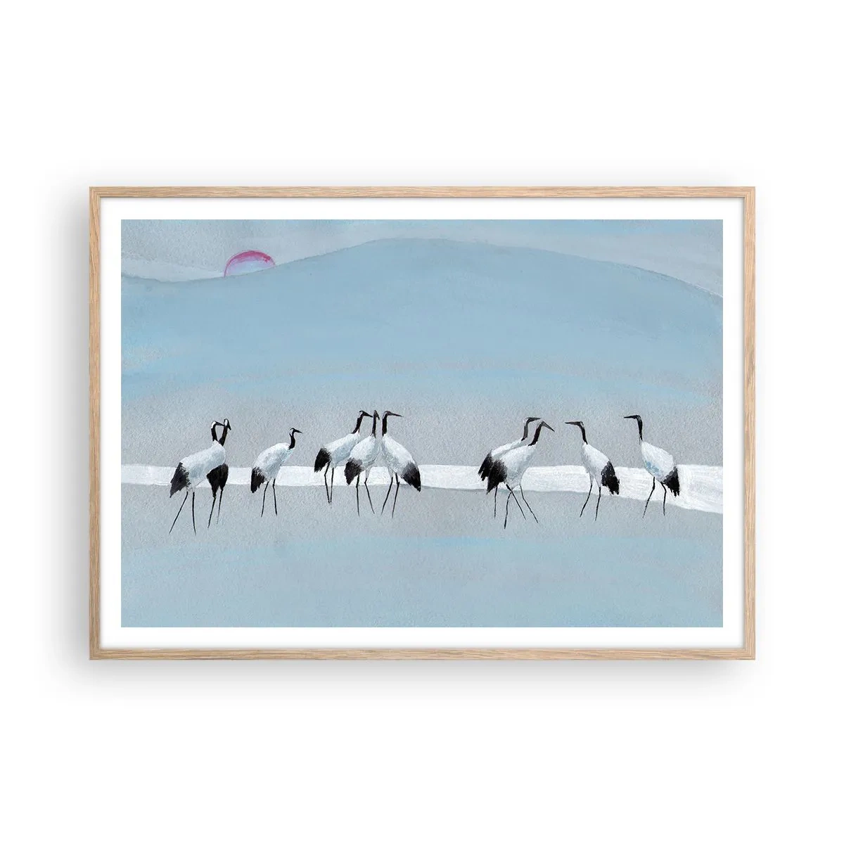 Poster în ramă de stejar deschis - După o zi fierbinte - 100x70 cm