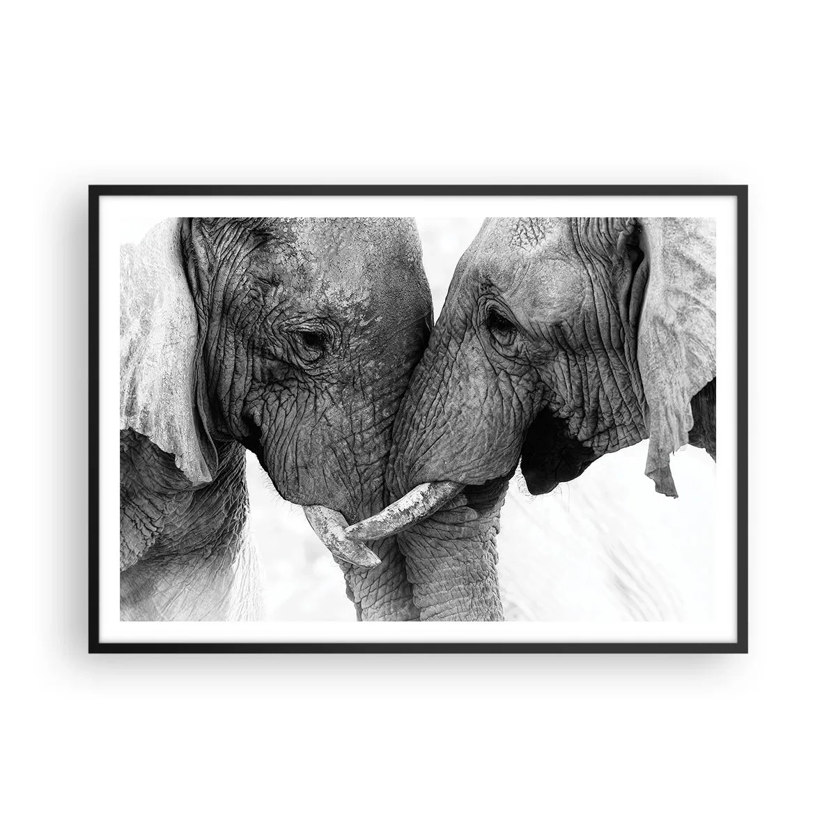 Poster în ramă neagră - Mărturisire din inimă - 100x70 cm