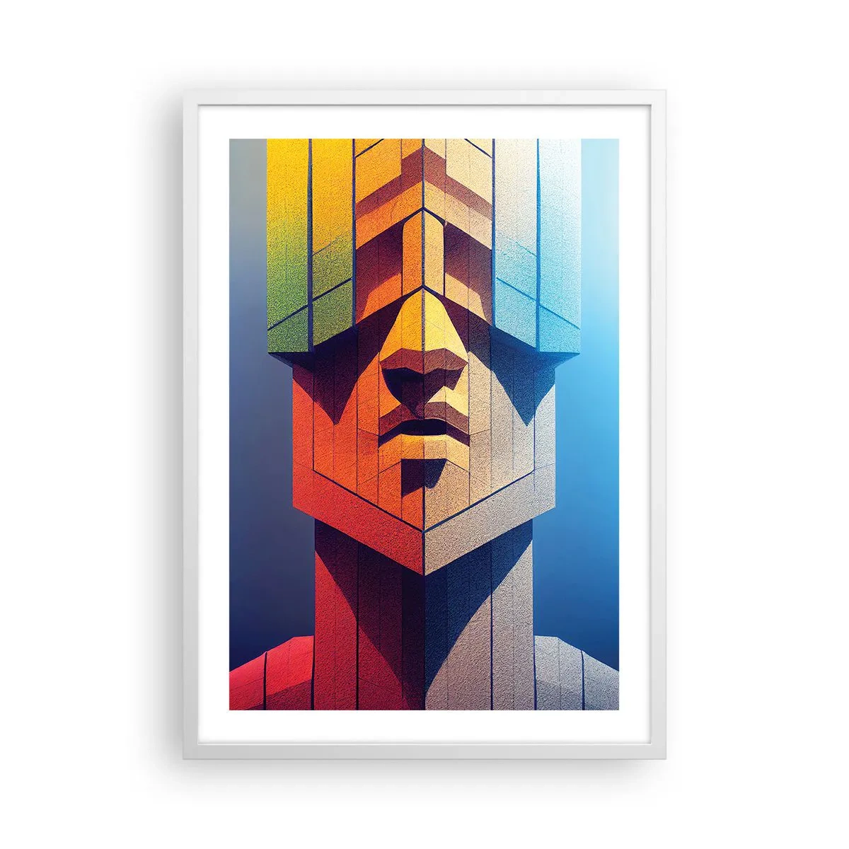 Poster în ramă albă - Un om de principiu - 50x70 cm