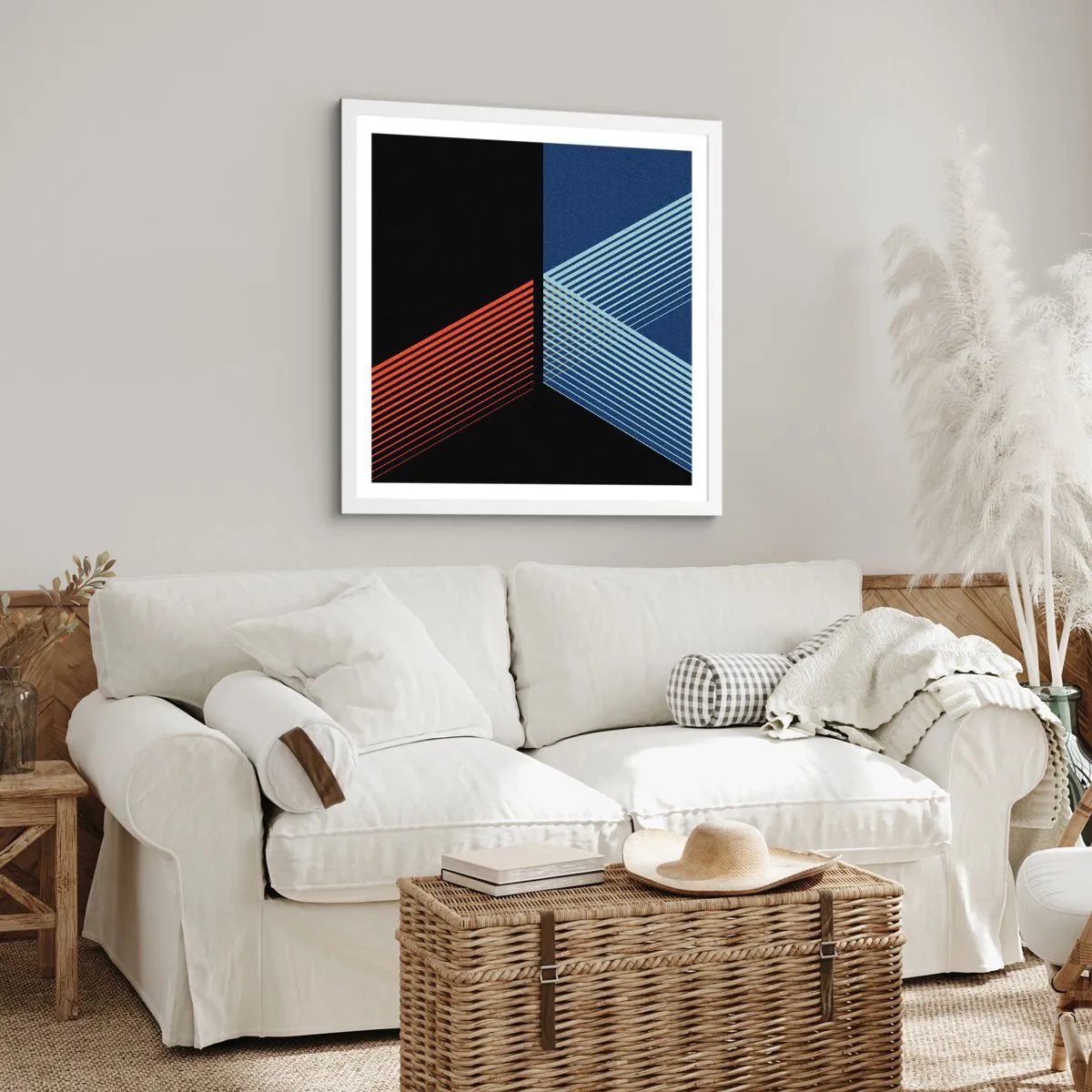 Poster în ramă albă - O poveste simplă - 40x40 cm