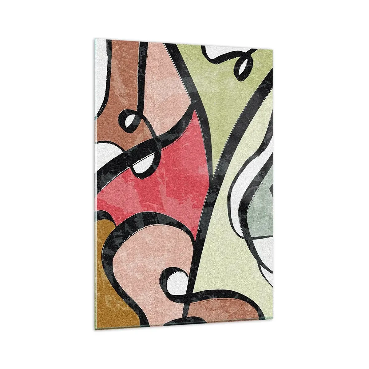 Tablou pe sticlă - Piruetă printre culori - 80x120 cm