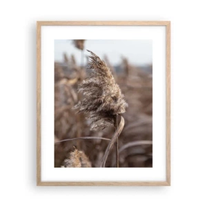 Poster în ramă de stejar deschis - E timpul să zbori cu vântul - 40x50 cm