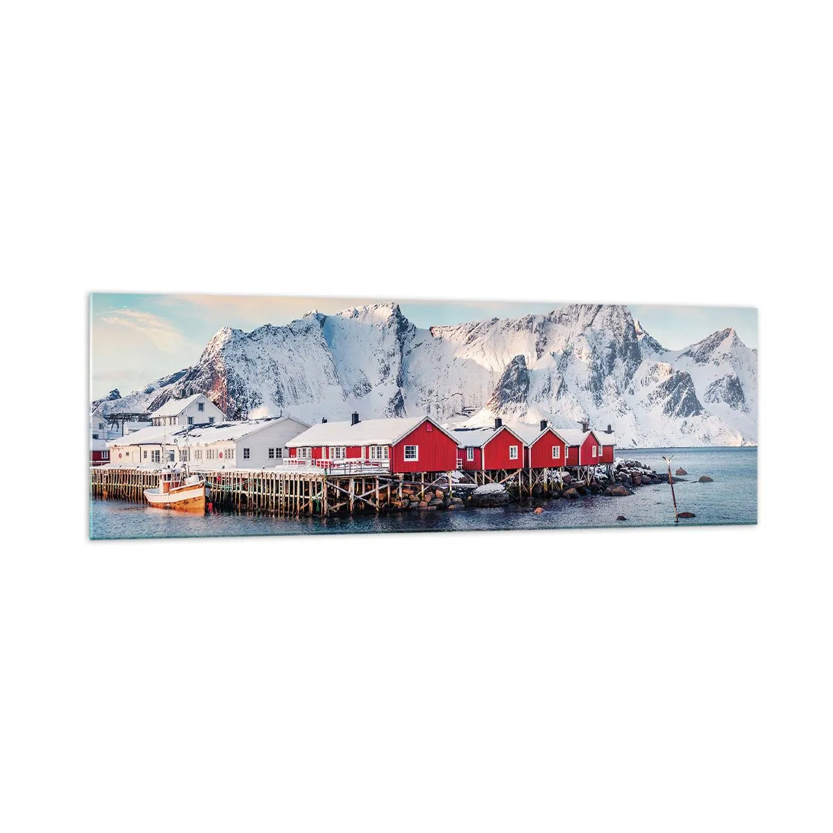 Tablou pe sticlă - Retragerea nordică - 160x50 cm