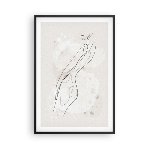 Poster în ramă neagră - Să rătăcești cu privirea - 61x91 cm