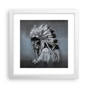 Poster în ramă albă - Înapoi la rădăcini - 30x30 cm