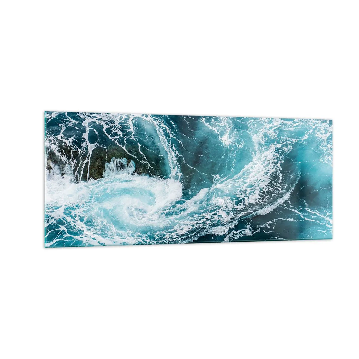 Tablou pe sticlă - Poarta spre interiorul Pământului - 100x40 cm