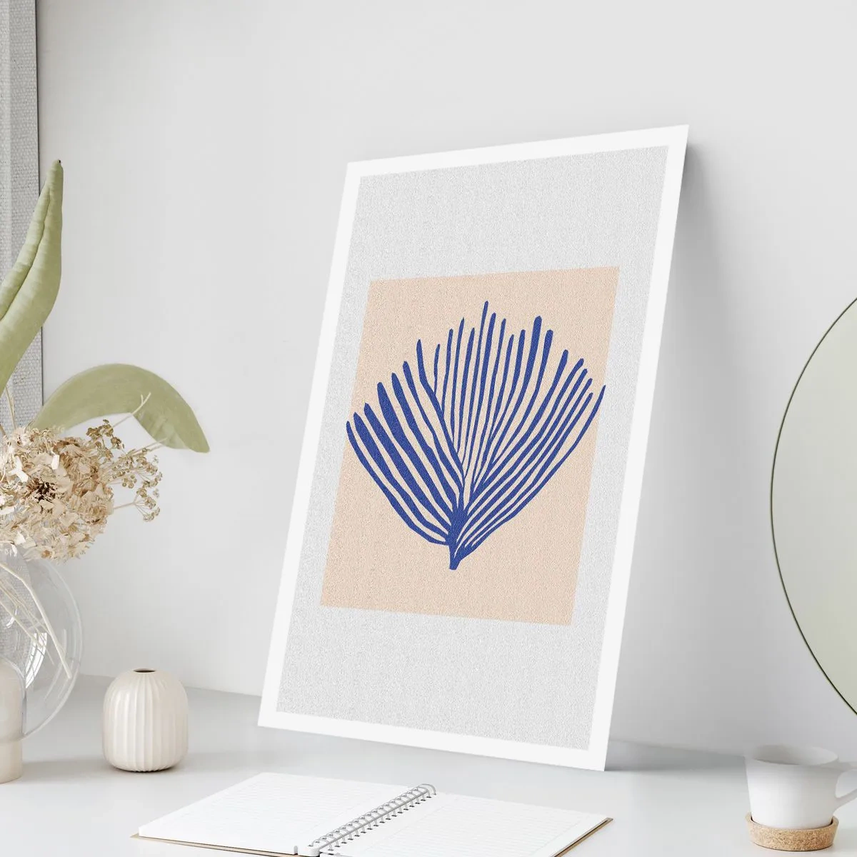 Poster - Evantai albastru - 70x100 cm