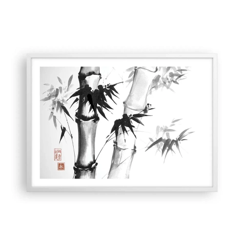 Poster în ramă albă - Primul-plan al Orientului - 70x50 cm