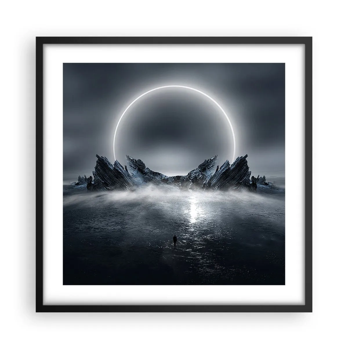 Poster în ramă neagră - Final de poveste - 50x50 cm