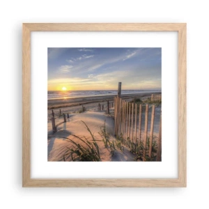 Poster în ramă de stejar deschis - Strălucirea și umbra vântului - 30x30 cm