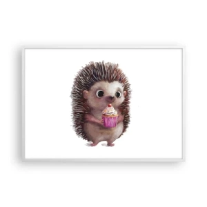 Poster în ramă albă - Fiecare zi este o sărbătoare - 100x70 cm