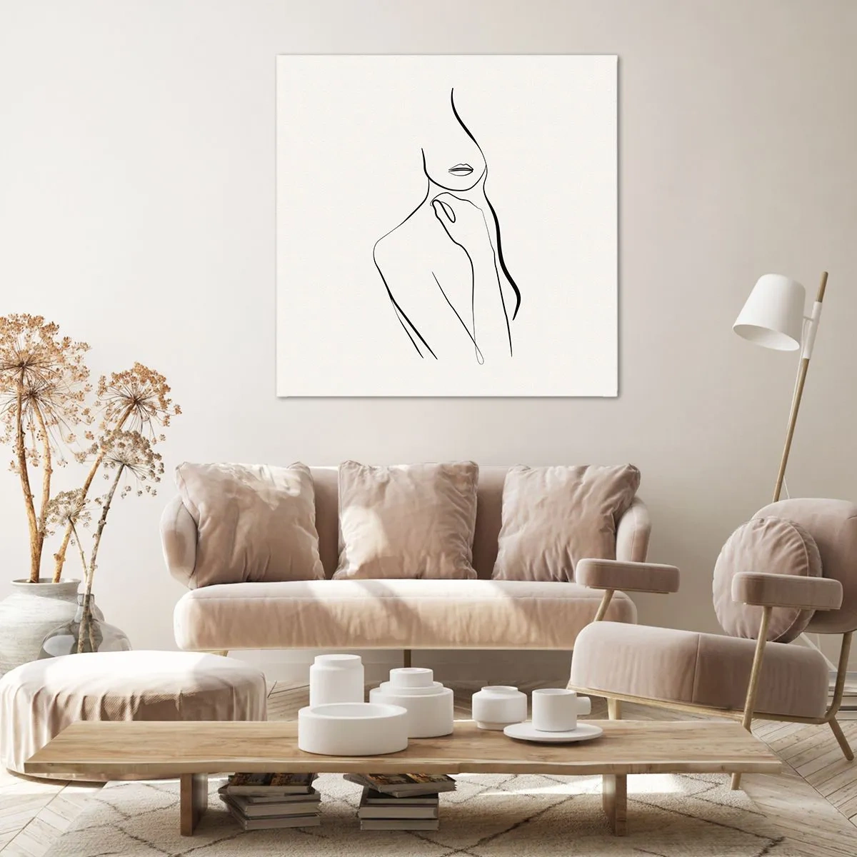 Tablou pe pânză - Val de melancolie - 30x30 cm