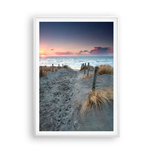 Poster în ramă albă - Ai revărsat un curcubeu cu splendoare radiantă... - 70x100 cm