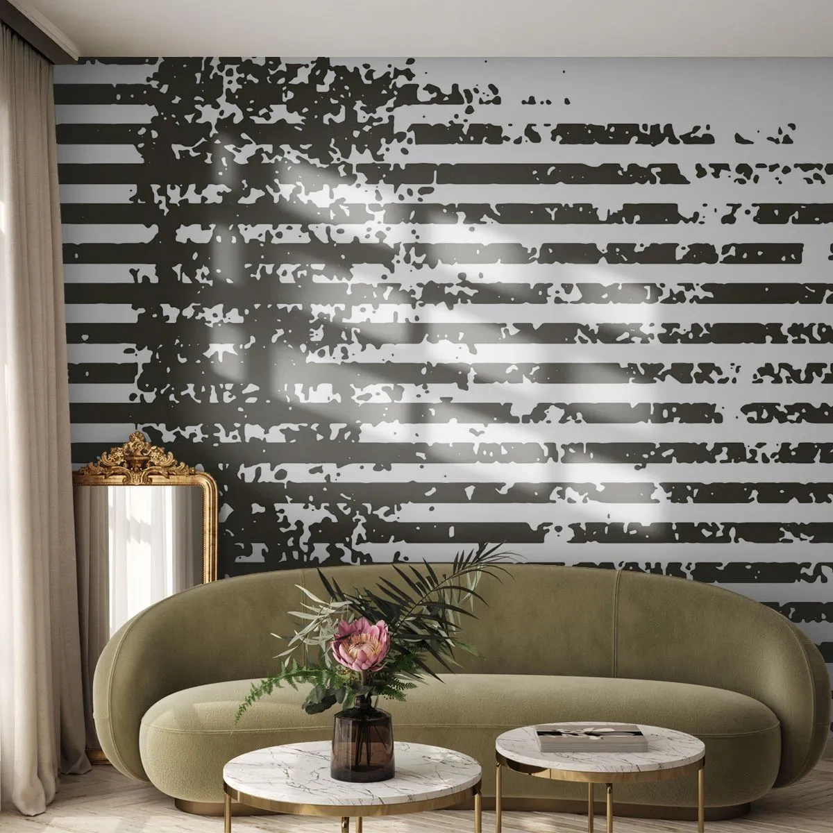 Tapet Premium Canvas - Ritm și zgomot - Abstracția, Bucată, Grafică - 500x350 cm