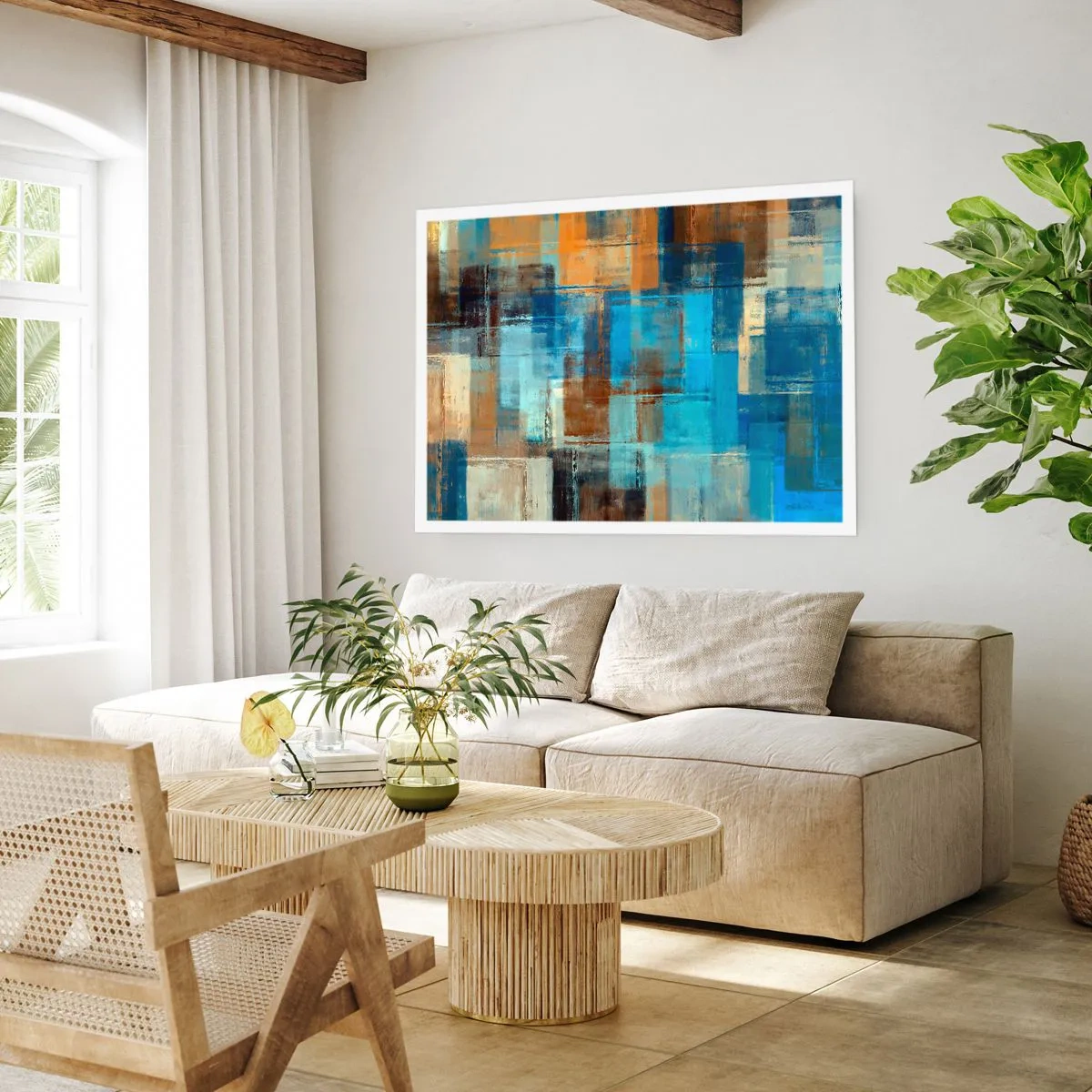 Poster - Prin valul albastru - 50x40 cm