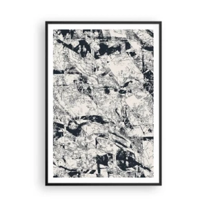 Poster în ramă neagră - Întrepătrunderea contrariilor - 70x100 cm