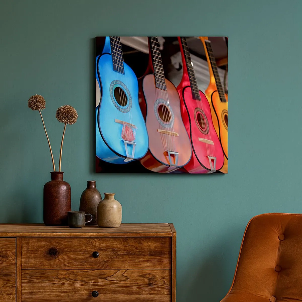 Tablou pe pânză - Vibrații latino - 30x30 cm