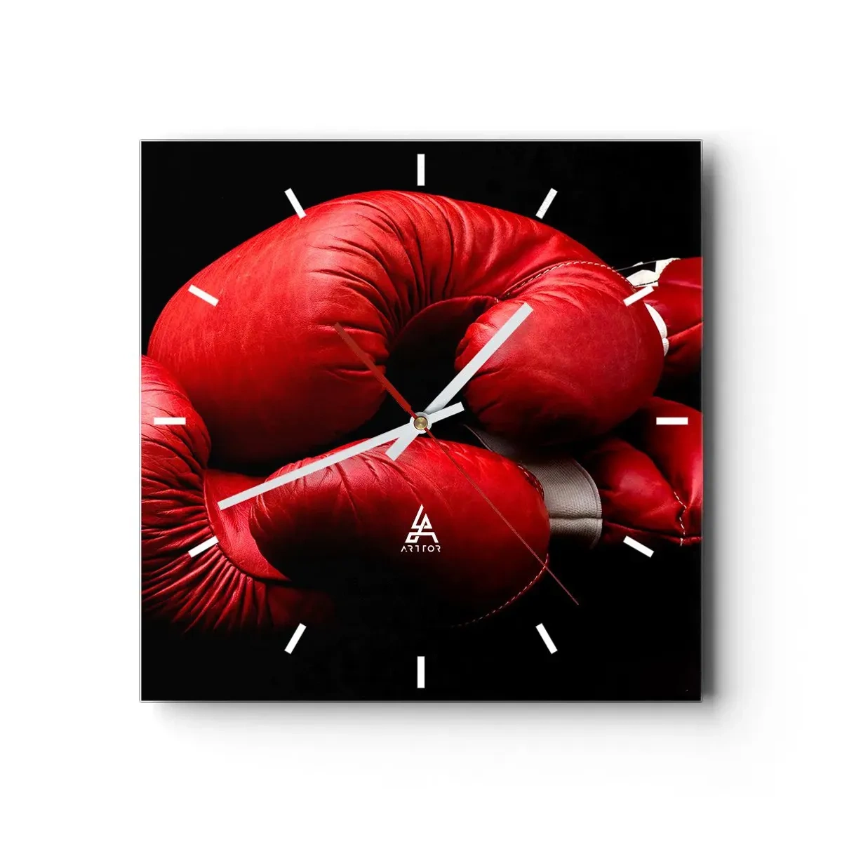 Ceas de perete - Ceas pe sticlă - Emoția bătăliei a trecut - 40x40 cm