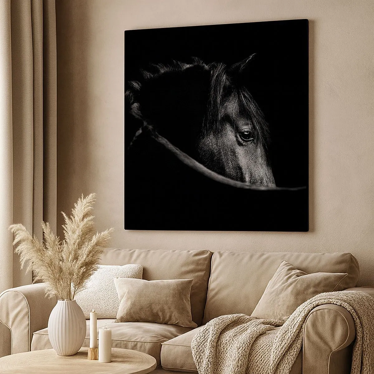 Tablou pe pânză - Prințul negru - 30x30 cm