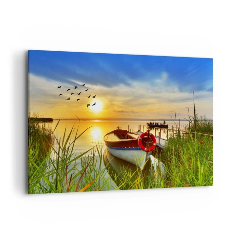 Tablou pe pânză - Cormoranii pleacă deja - 120x80 cm