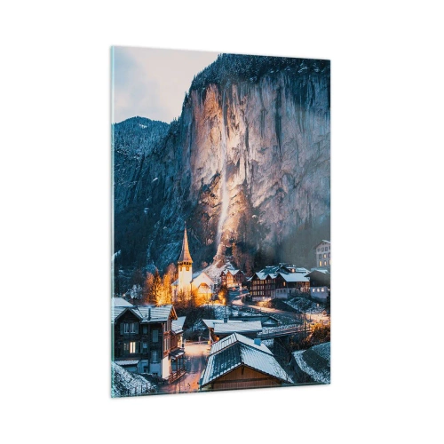 Tablou pe sticlă - Spiritul luminos al iernii - 50x70 cm