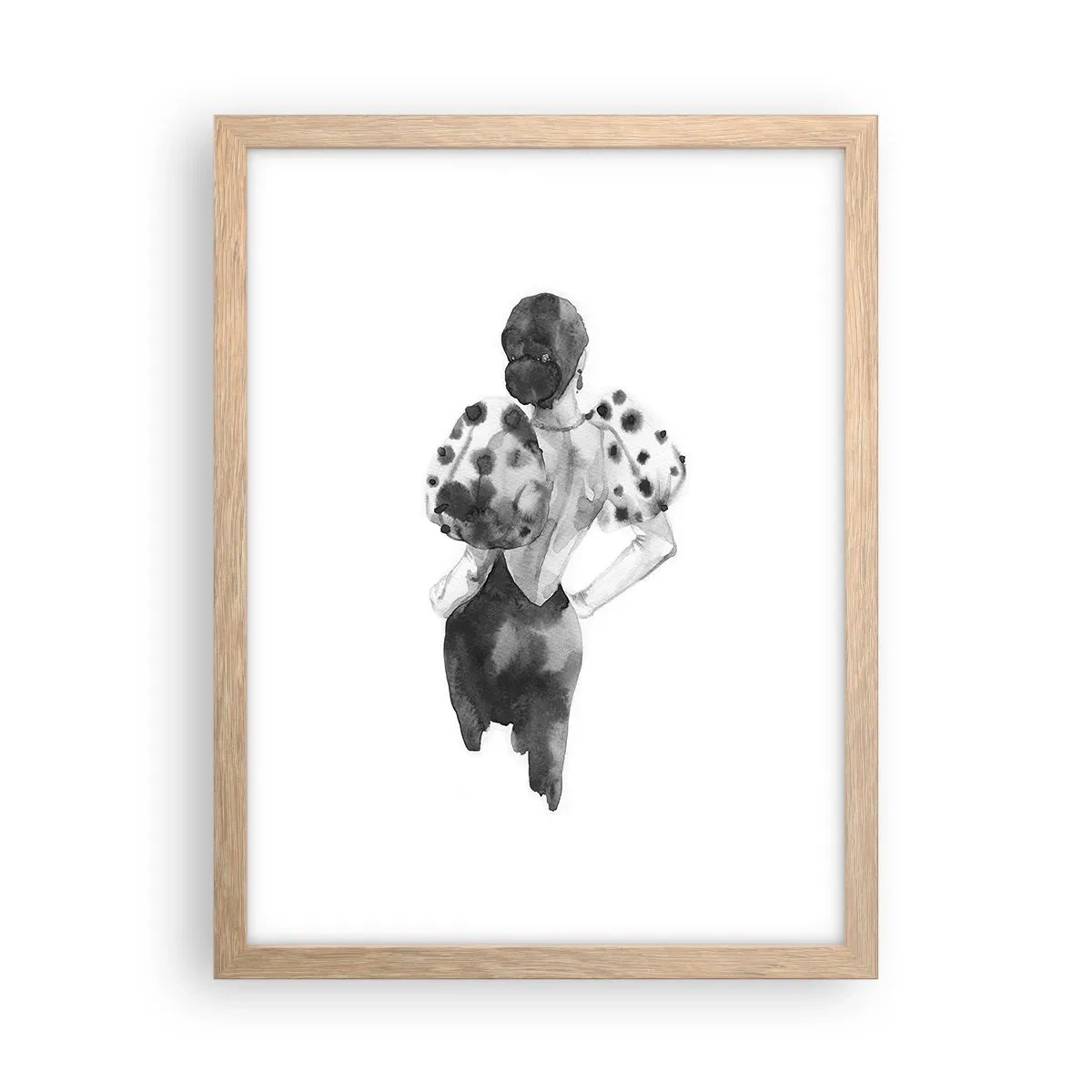 Poster în ramă de stejar deschis - A trecut chiar pe lângă noi - 30x40 cm