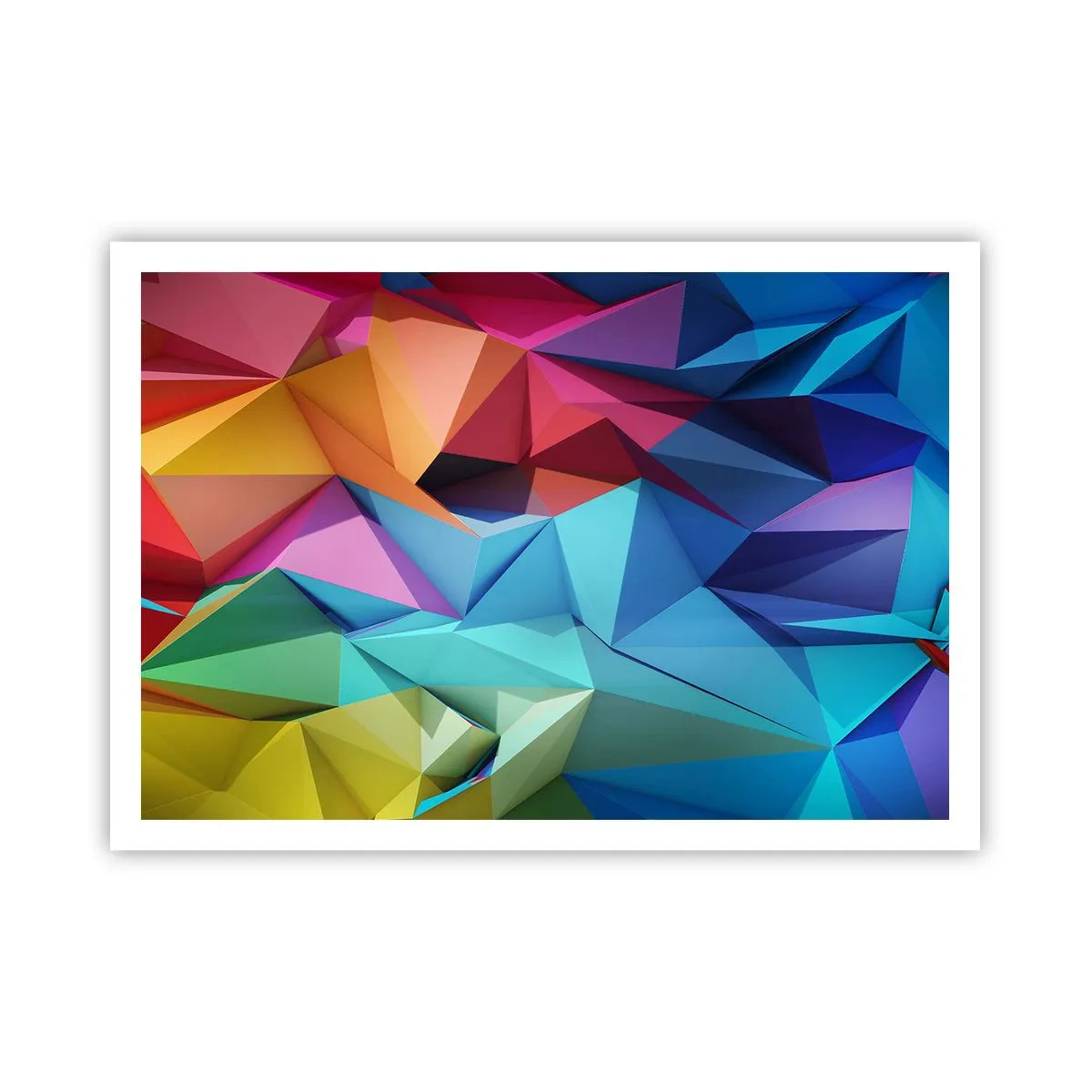 Poster - Origami de curcubeu - 100x70 cm