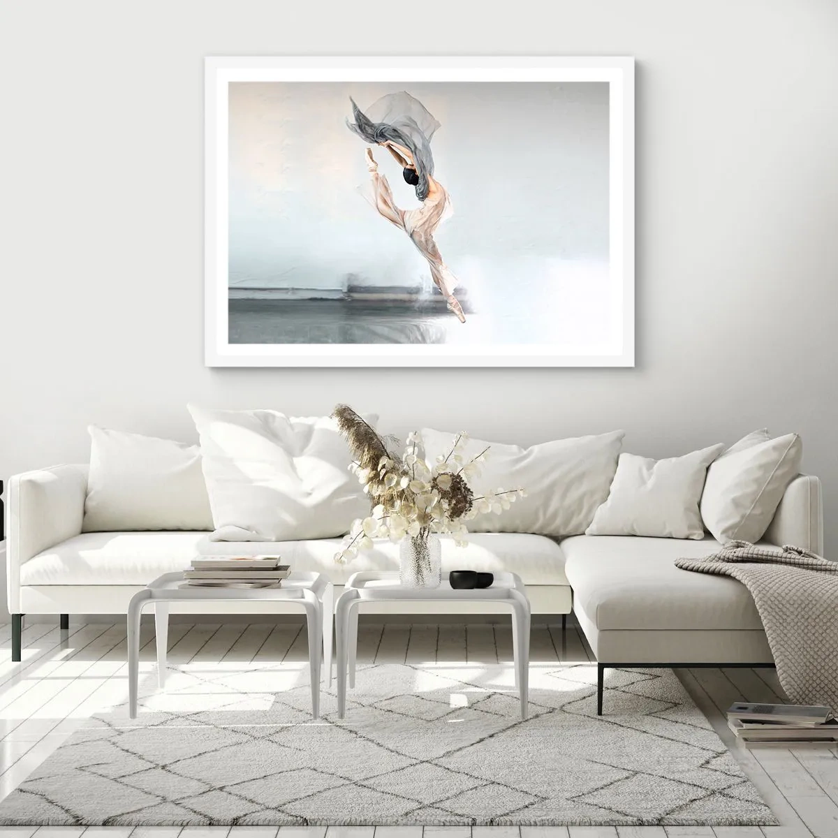 Poster în ramă albă - În exaltare de dans - 50x40 cm