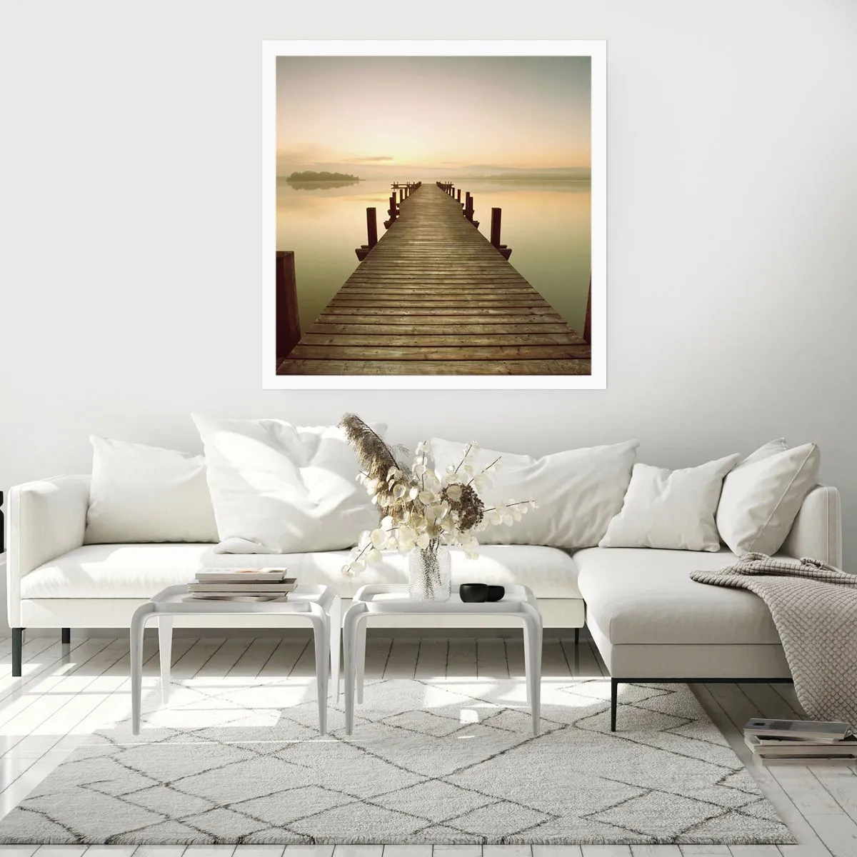 Poster - Înainte de răsărit, zori, lumină - 50x50 cm