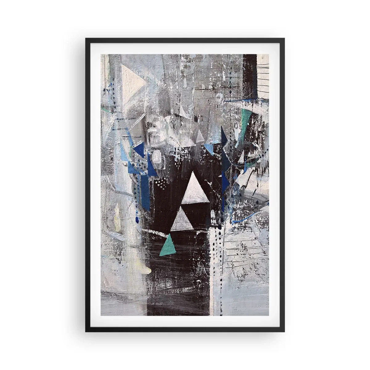 Poster în ramă neagră - Ordinea superioară a triunghiurilor - 61x91 cm