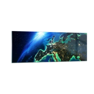 Tablou pe sticlă - O Europă scânteietoare - 140x50 cm