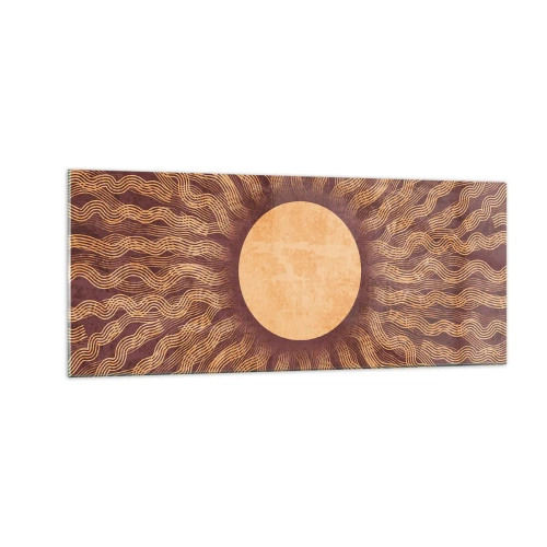 Tablou pe sticlă - Icoana soarelui - 100x40 cm