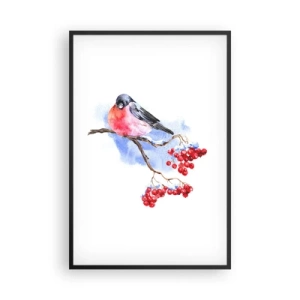 Poster în ramă neagră - Iarna în culori - 61x91 cm