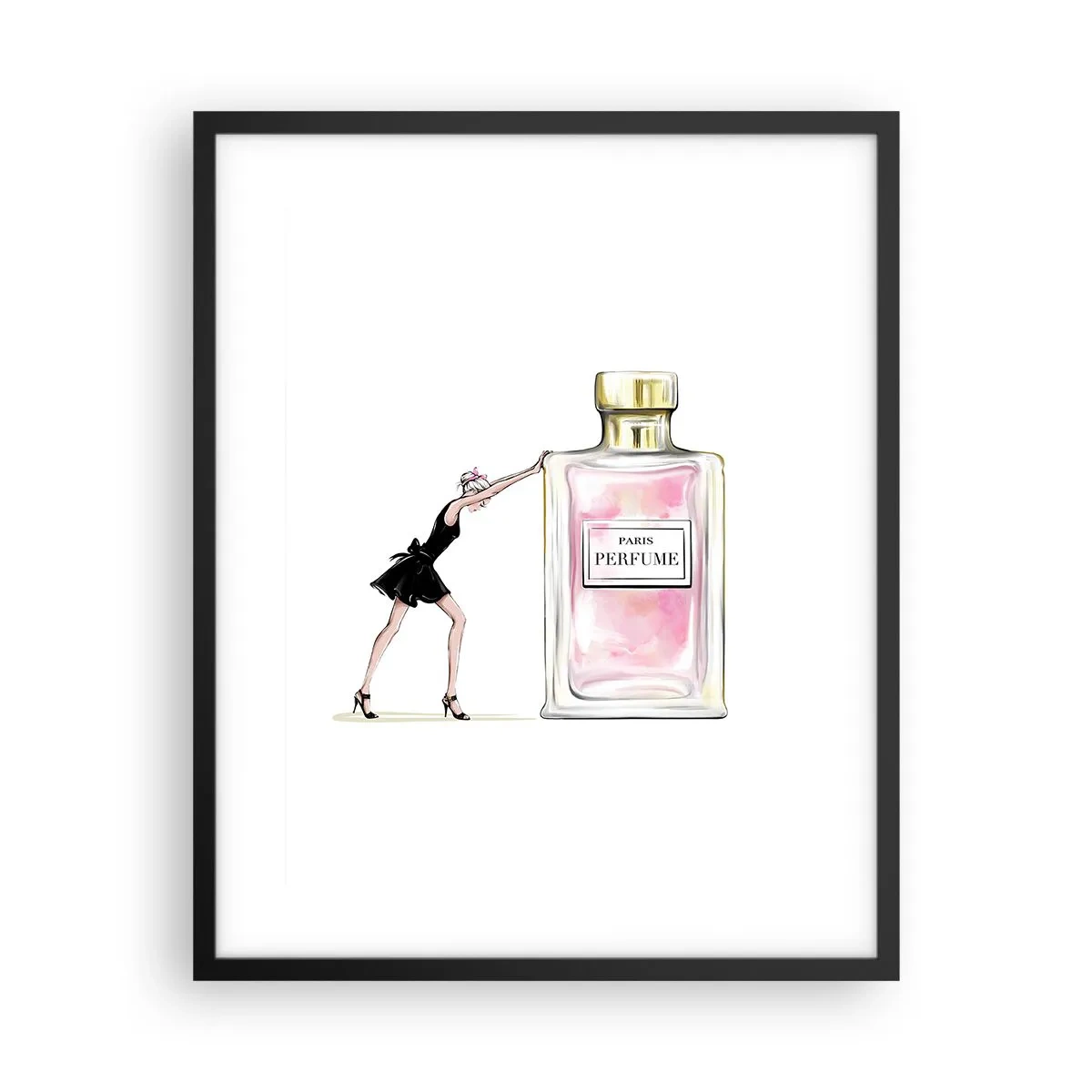 Poster în ramă neagră - Esența feminității - 40x50 cm