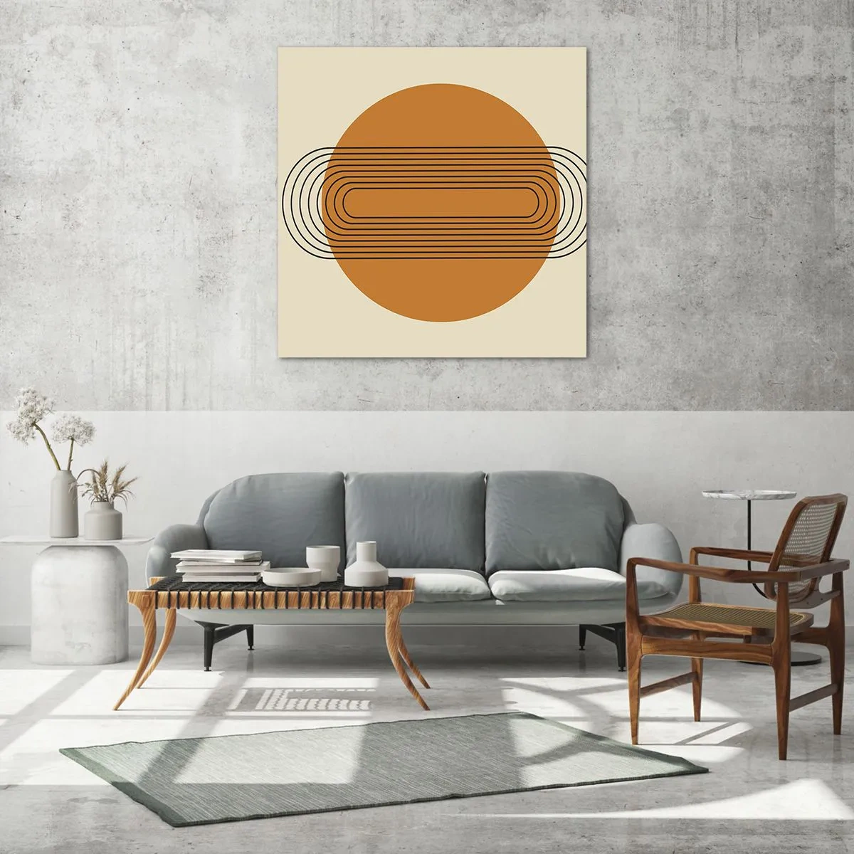 Tablou pe sticlă - Planul perfect - 50x50 cm