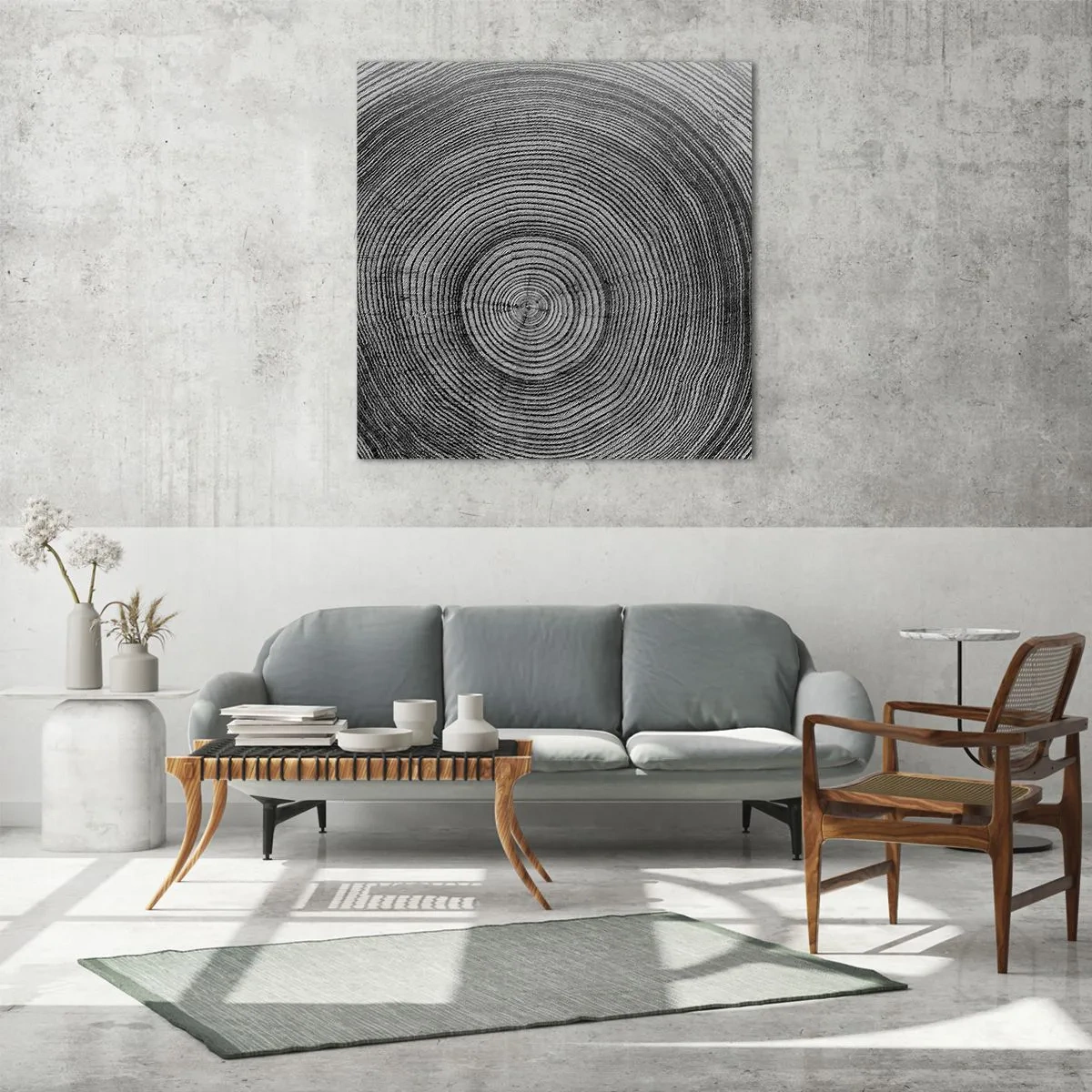 Tablou pe sticlă - Un semn al vremurilor - 60x60 cm