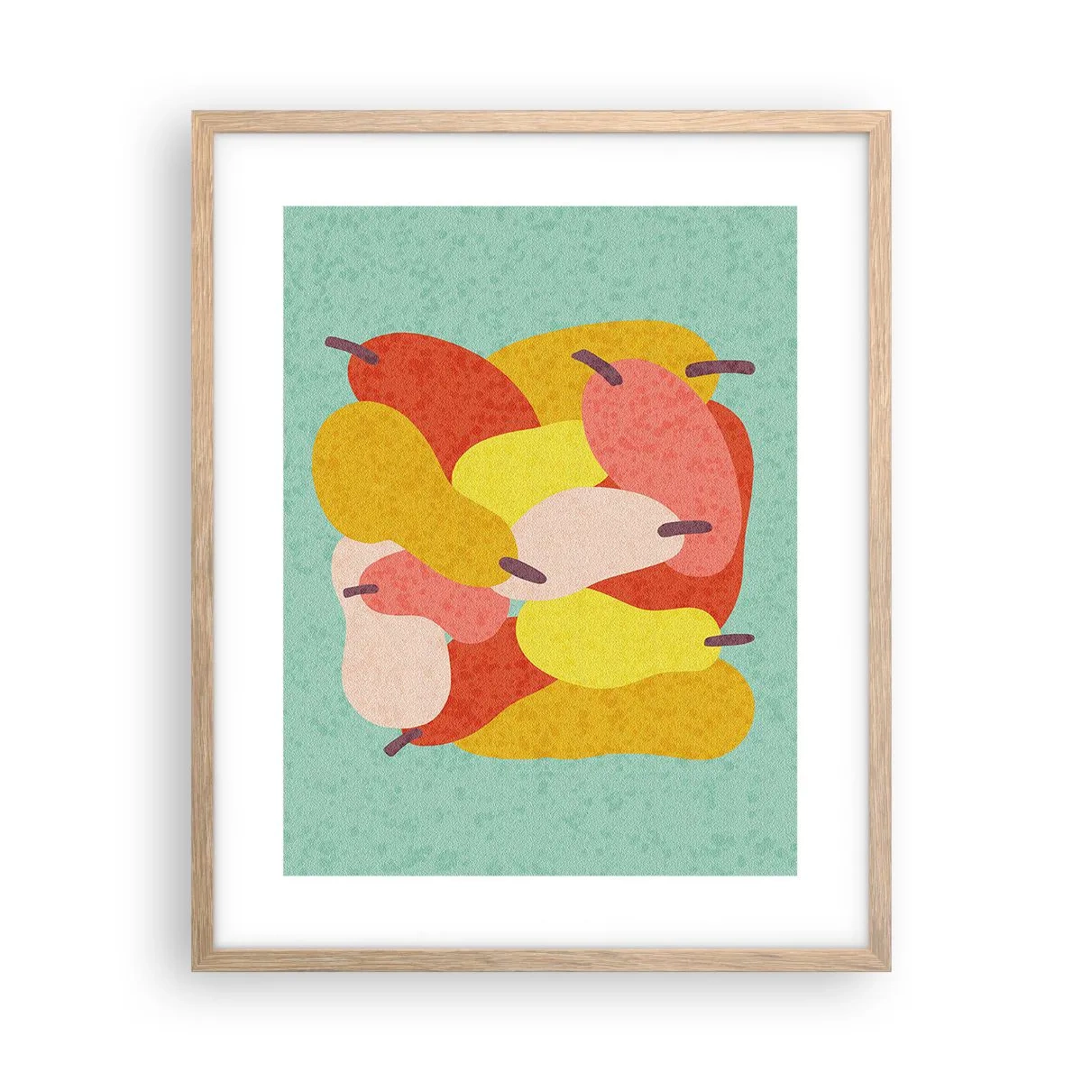 Poster în ramă de stejar deschis - Gustă soarele de vară - 40x50 cm