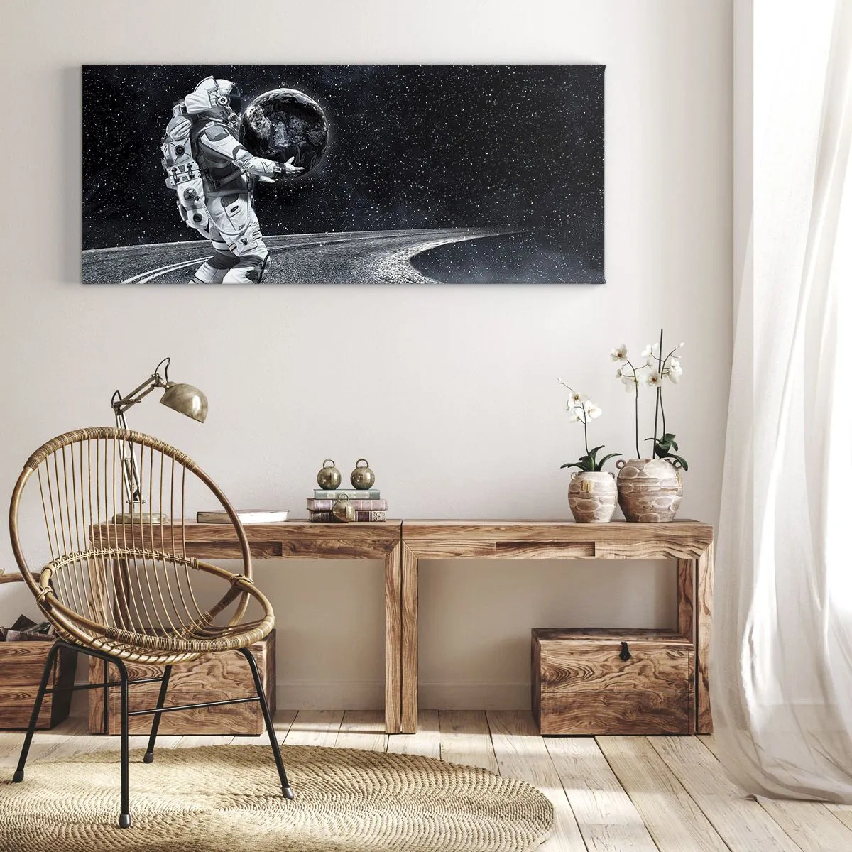 Tablou pe pânză - Pe Calea Lactee - 120x50 cm