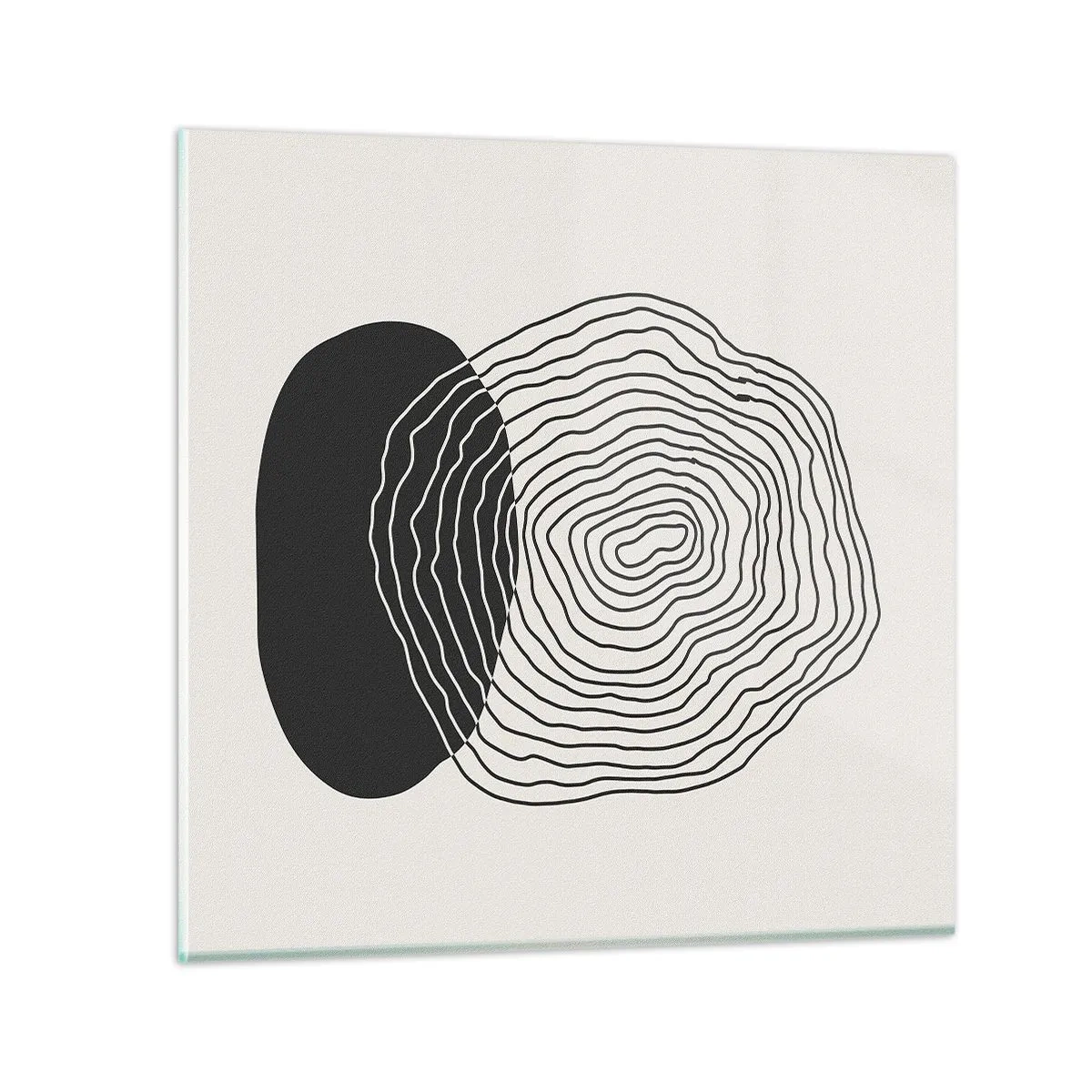 Tablou pe sticlă - Persistență și vibrațiile - 70x70 cm