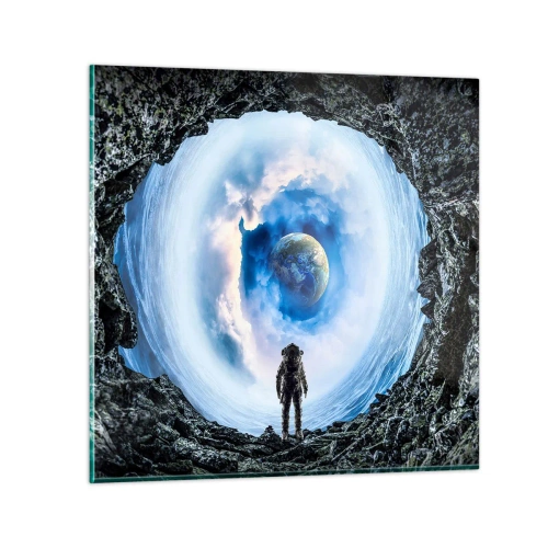 Tablou pe sticlă - Nu departe de casă - 70x70 cm