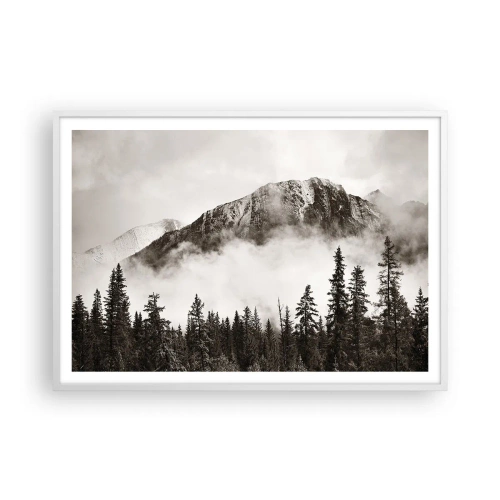 Poster în ramă albă - Stăpânul de granit - 100x70 cm