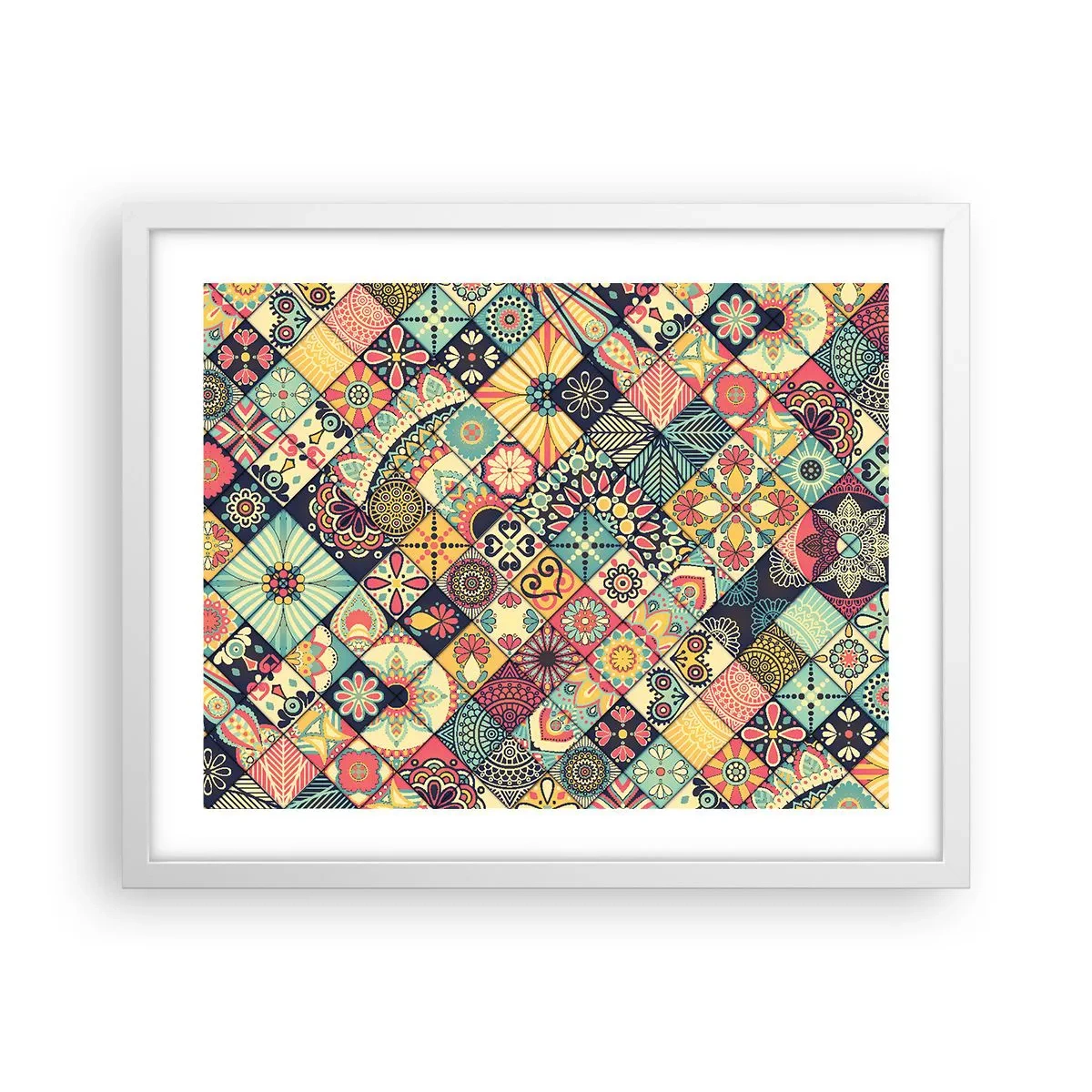 Poster în ramă albă - Clima marocană - 50x40 cm