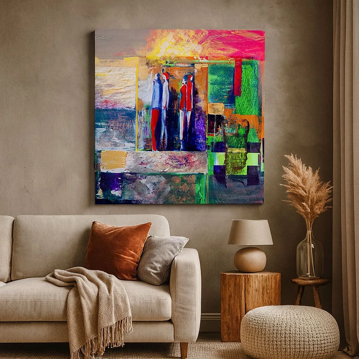 Tablou pe pânză - Relații și emoții - 30x30 cm