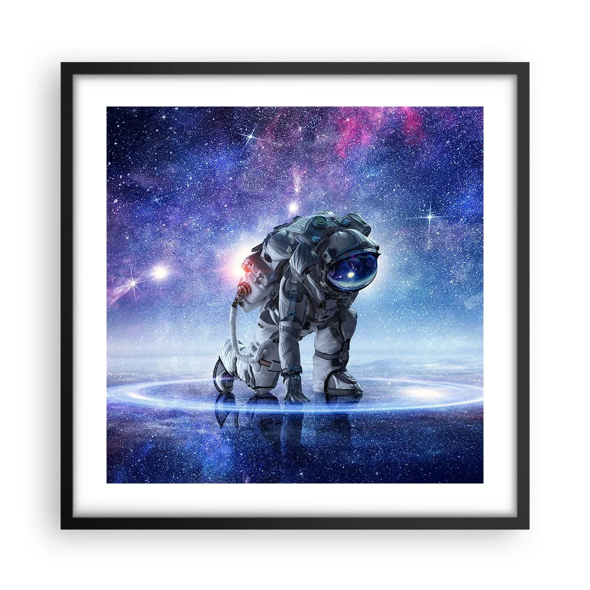 Poster în ramă neagră - Cerul înstelat de deasupra mea - 50x50 cm