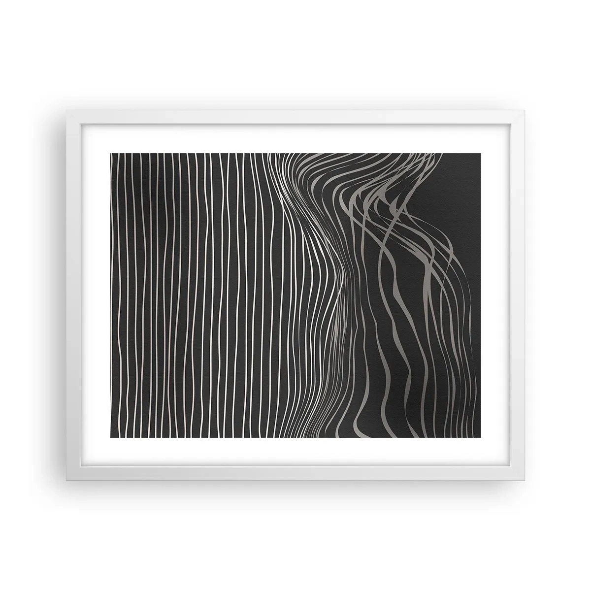 Poster în ramă albă - Ritm și accent - 50x40 cm