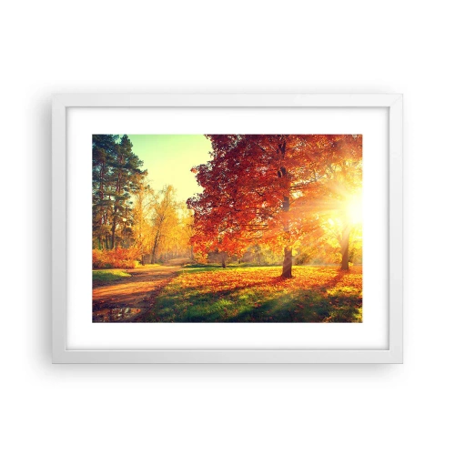 Poster în ramă albă - Roșcatul este frumos - 40x30 cm