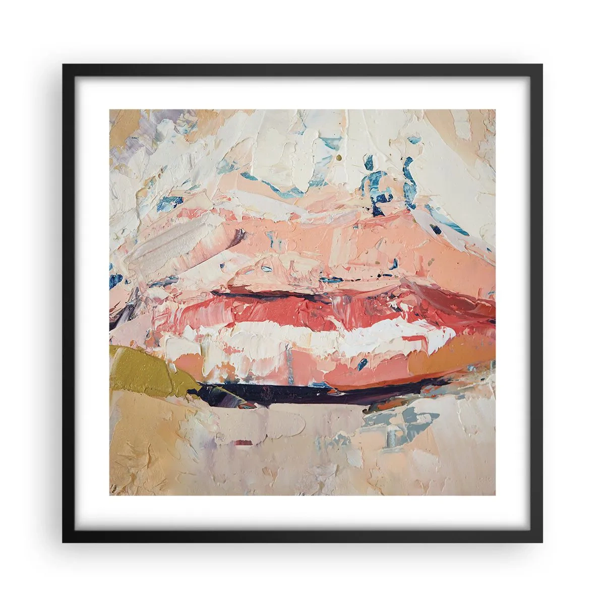 Poster în ramă neagră - Trezește simțurile - 50x50 cm