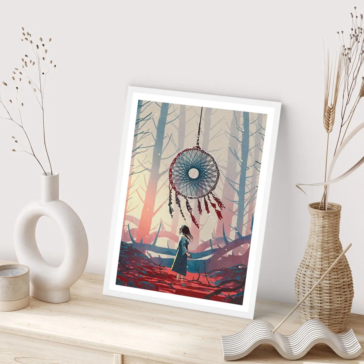 Poster în ramă albă - Ritualul secret al fericirii - 70x100 cm