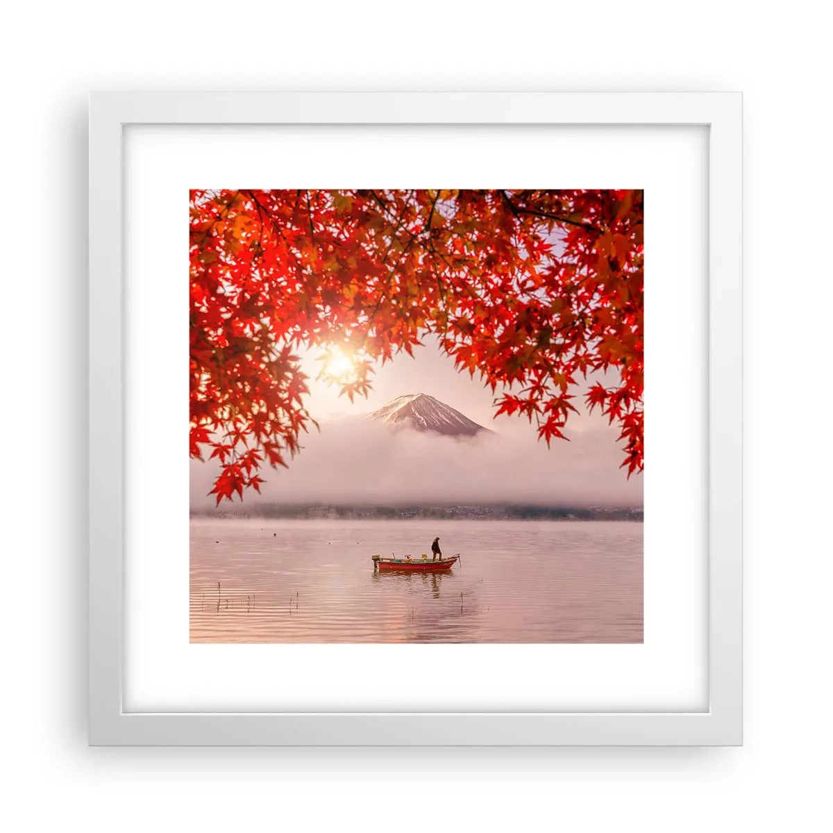 Poster în ramă albă - În stil japonez - 30x30 cm